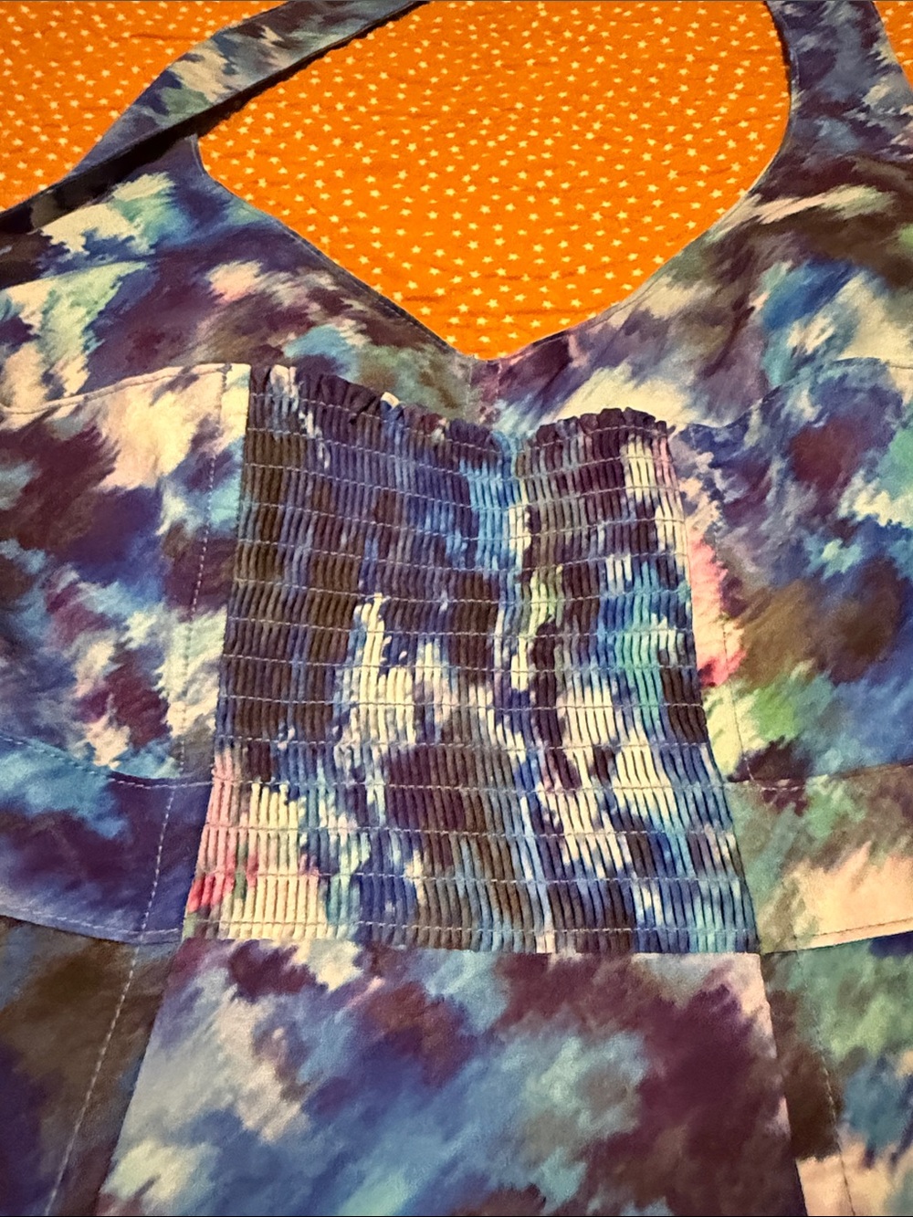 Athleta Blue Multi One-Shoulder Sundress - Picture 9 of 11
